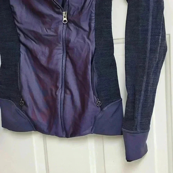 Lululemon Purple Asymmetrical Moto Jacket Full Zip Pockets - Picture 4 of 9